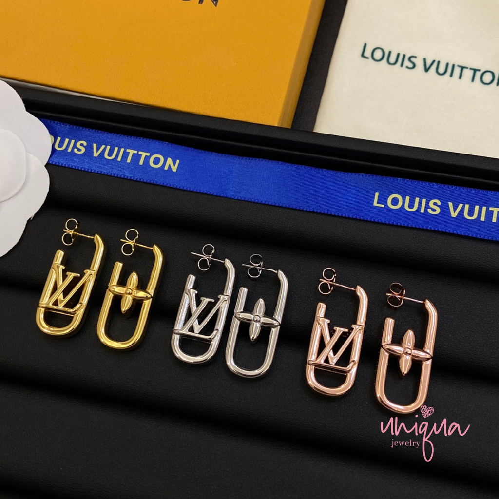 LV HOOPS EARRING – Uniqua Jewelry