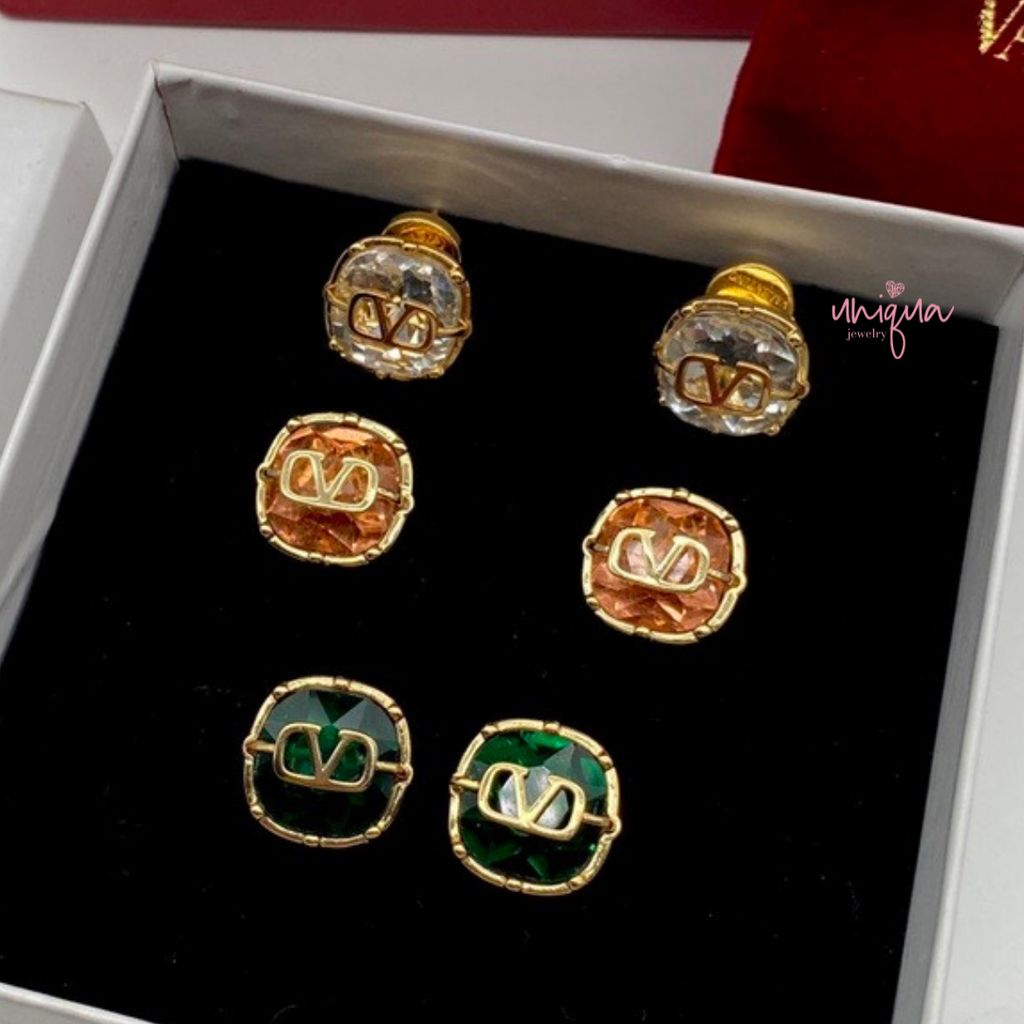 LV BLACK&GOLD SET – Uniqua Jewelry